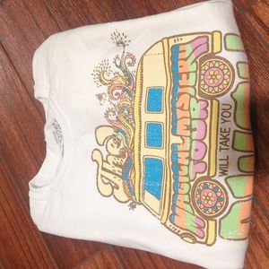 White Beatles crew sweatshirt